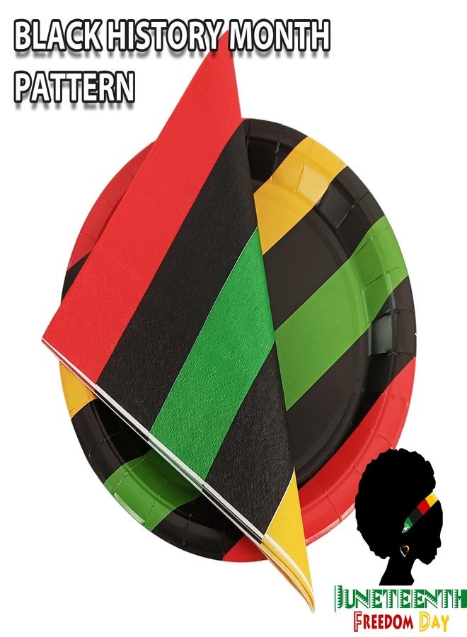 EaciTown 40 Pcs Juneteenth Party Napkins Black History Month Paper Tissues African Birthday Party Napkins 1865 Freedom Day Decor - Image 2